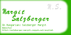margit salzberger business card